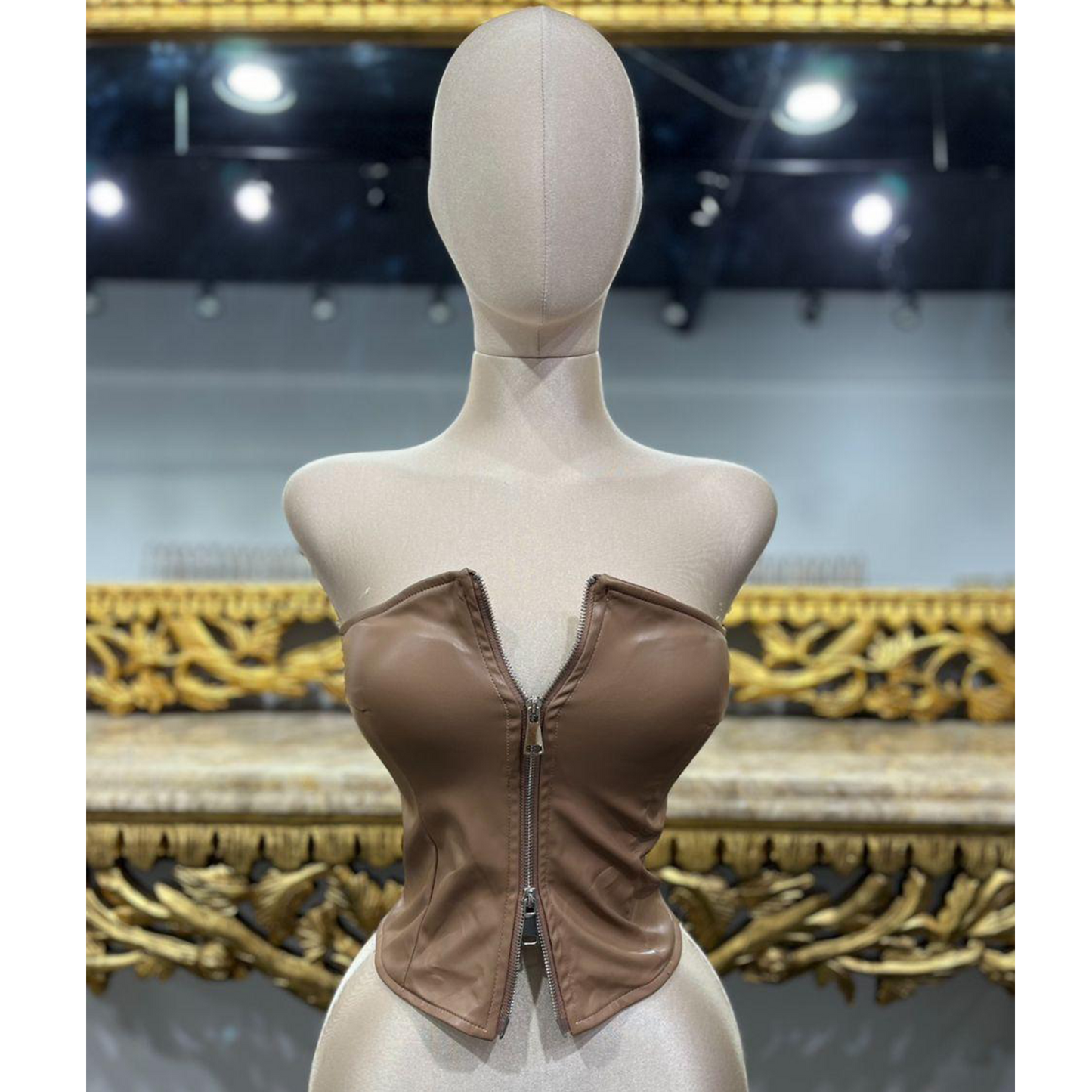 Women's Sleeveless Cute Top with Front Zipper - Perfect for Summer - Underwear, Tube